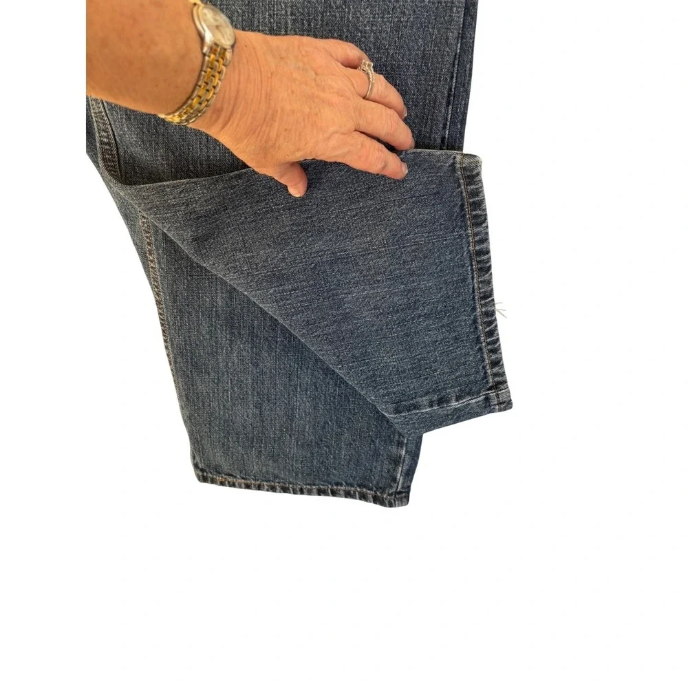 Levis 559 Relaxed‎ Straight Jeans Mens 40x32 Blue Medium Wash Distressed Denim
